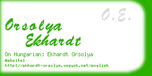 orsolya ekhardt business card